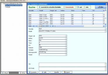 influx (c) Nutzungsausfalltabelle  - aktuelle Software-Version auf CD